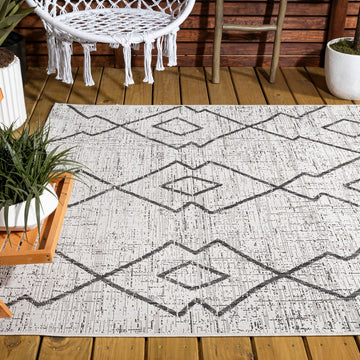 Carwa Tribal Diamond Trellis Indoor/outdoor Area Rug
